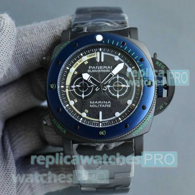 New 2023 Panerai Submersible Forze Speciali PAM02239 Watch Blue Bezel